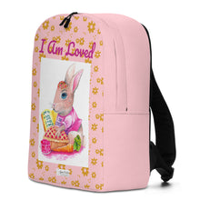 Load image into Gallery viewer, I Am Loved Bunny Minimalist Backpack