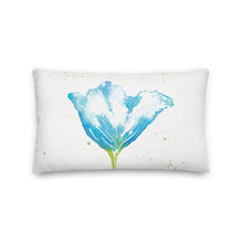 Load image into Gallery viewer, Blue Poppy Premium Pillow