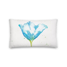 Load image into Gallery viewer, Blue Poppy Premium Pillow