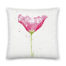 Load image into Gallery viewer, Red Poppy Premium Pillow