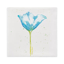 Load image into Gallery viewer, Blue Poppy Premium Pillow Case
