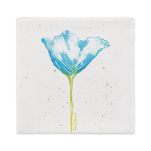 Load image into Gallery viewer, Blue Poppy Premium Pillow Case
