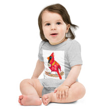Load image into Gallery viewer, Carl the Cardinal Baby short sleeve one piece