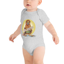 Load image into Gallery viewer, Bradley the Beaver Halo Baby short sleeve one piece
