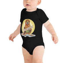 Load image into Gallery viewer, Bradley the Beaver Halo Baby short sleeve one piece