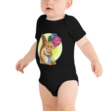 Load image into Gallery viewer, Samuel the Squirrel Halo Baby short sleeve one piece