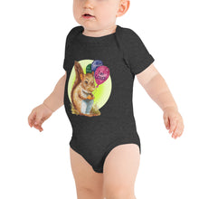 Load image into Gallery viewer, Samuel the Squirrel Halo Baby short sleeve one piece
