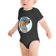 Load image into Gallery viewer, Roger the Racoon Halo Baby short sleeve one piece