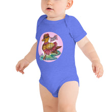 Load image into Gallery viewer, Deborah the Duck Halo Baby short sleeve one piece
