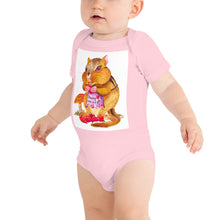 Load image into Gallery viewer, Carrie the Chipmunk Baby short sleeve one piece