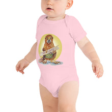 Load image into Gallery viewer, Bradley the Beaver Halo Baby short sleeve one piece