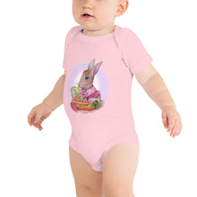 Load image into Gallery viewer, Betty the Bunny Halo Baby short sleeve one piece