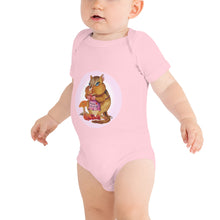 Load image into Gallery viewer, Carrie the Chipmunk Halo Baby short sleeve one piece