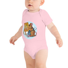 Load image into Gallery viewer, Martha the Mouse Halo Baby short sleeve one piece
