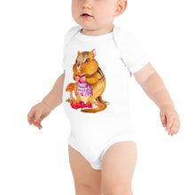 Load image into Gallery viewer, Carrie the Chipmunk Baby short sleeve one piece