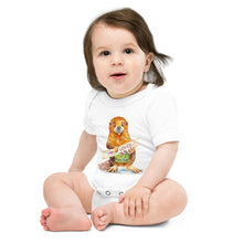 Load image into Gallery viewer, Bradley the Beaver Baby short sleeve one piece