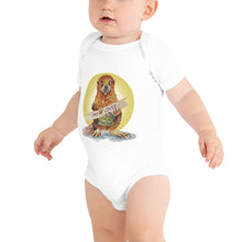 Load image into Gallery viewer, Bradley the Beaver Halo Baby short sleeve one piece