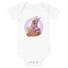 Load image into Gallery viewer, Betty the Bunny Halo Baby short sleeve one piece
