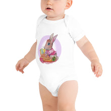 Load image into Gallery viewer, Betty the Bunny Halo Baby short sleeve one piece