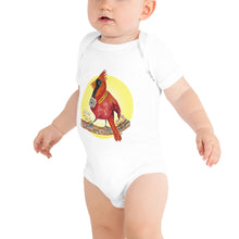 Load image into Gallery viewer, Carl the Cardinal Halo Baby short sleeve one piece