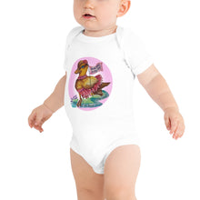 Load image into Gallery viewer, Deborah the Duck Halo Baby short sleeve one piece