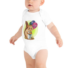 Load image into Gallery viewer, Samuel the Squirrel Halo Baby short sleeve one piece