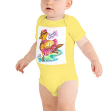Load image into Gallery viewer, Deborah the Duck Baby short sleeve one piece