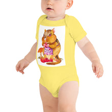 Load image into Gallery viewer, Carrie the Chipmunk Baby short sleeve one piece