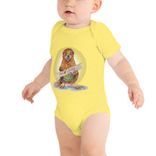 Load image into Gallery viewer, Bradley the Beaver Halo Baby short sleeve one piece