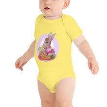 Load image into Gallery viewer, Betty the Bunny Halo Baby short sleeve one piece