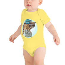 Load image into Gallery viewer, Roger the Racoon Halo Baby short sleeve one piece
