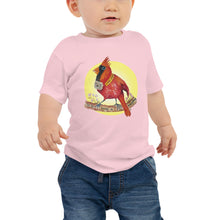 Load image into Gallery viewer, Carl the Cardinal Halo Baby Jersey Short Sleeve Tee