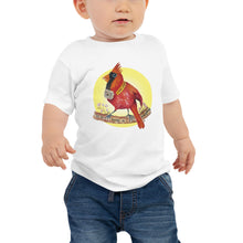 Load image into Gallery viewer, Carl the Cardinal Halo Baby Jersey Short Sleeve Tee