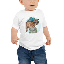Load image into Gallery viewer, Roger the Racoon Halo Baby Jersey Short Sleeve Tee