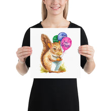 Load image into Gallery viewer, Samuel the Squirrel Art Print