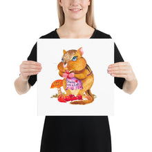 Load image into Gallery viewer, Carrie the Chipmunk Art Print