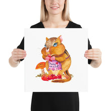Load image into Gallery viewer, Carrie the Chipmunk Art Print
