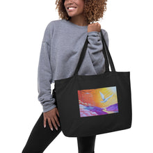 Load image into Gallery viewer, Freedom to Fly Large organic tote bag