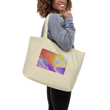 Load image into Gallery viewer, Freedom to Fly Large organic tote bag