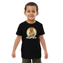 Load image into Gallery viewer, Bradley the Beaver Halo Organic cotton kids t-shirt