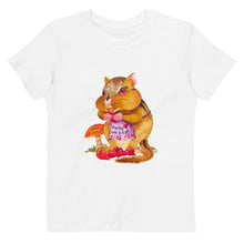 Load image into Gallery viewer, Carrie the Chipmunk Organic cotton kids t-shirt