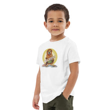 Load image into Gallery viewer, Bradley the Beaver Halo Organic cotton kids t-shirt