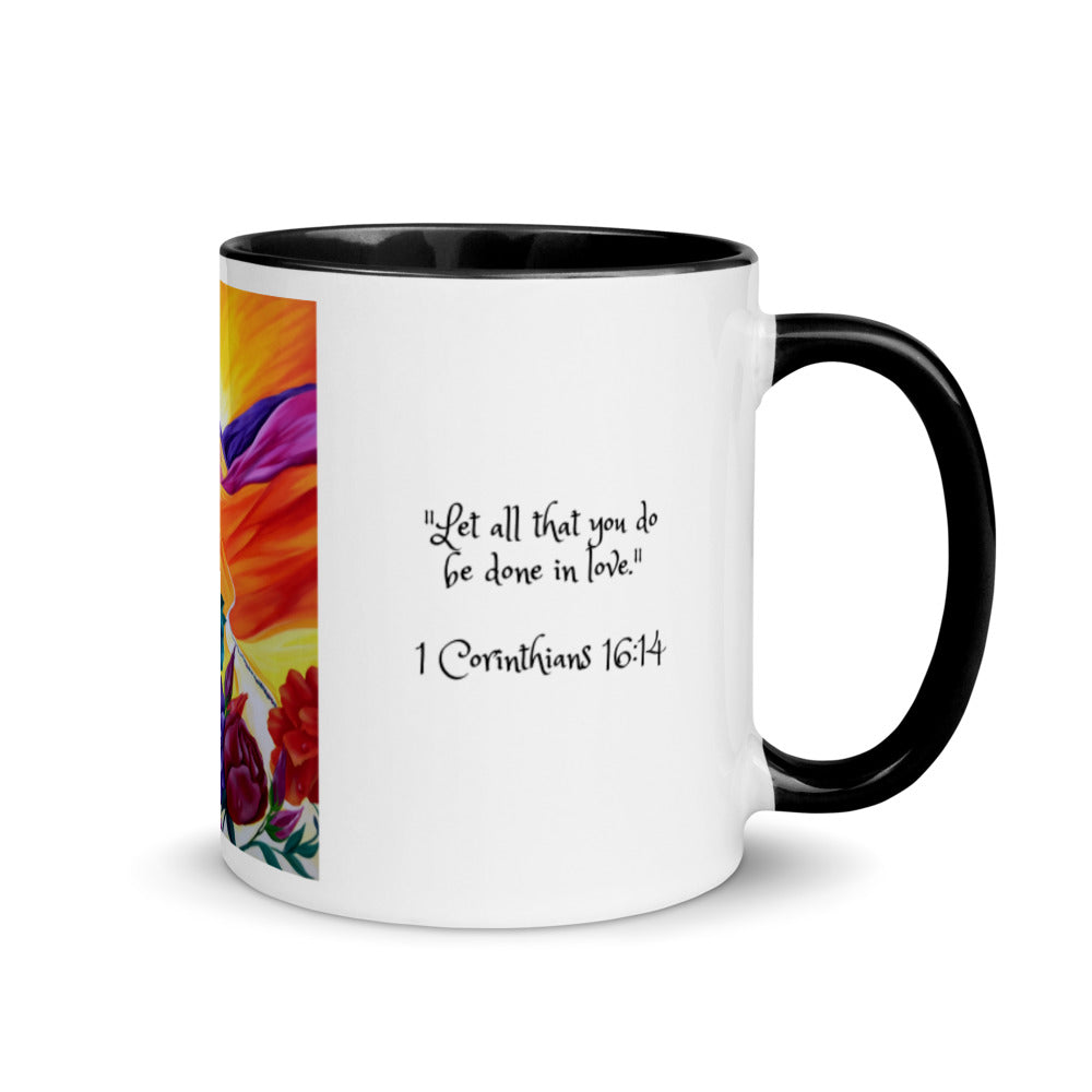 Walk with Me Prophetic Art Mug with Color Inside
