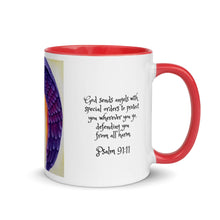Load image into Gallery viewer, Psalm 91 Prophetic Art Mug with Color Inside