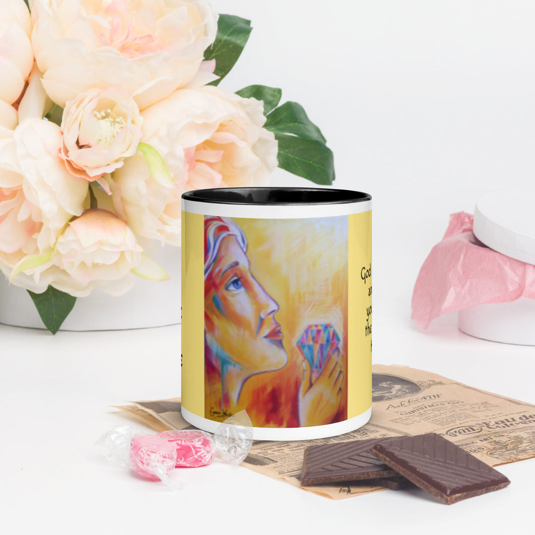 It's Time to Shine Prophetic Art Mug with Color Inside