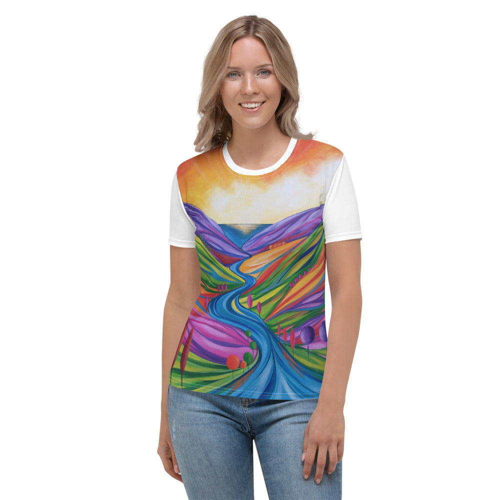 Rivers of Healing Prophetic Art Women's T-shirt
