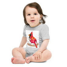 Load image into Gallery viewer, Carl the Cardinal Baby short sleeve one piece

