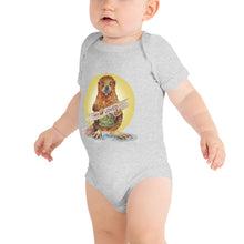 Load image into Gallery viewer, Bradley the Beaver Halo Baby short sleeve one piece
