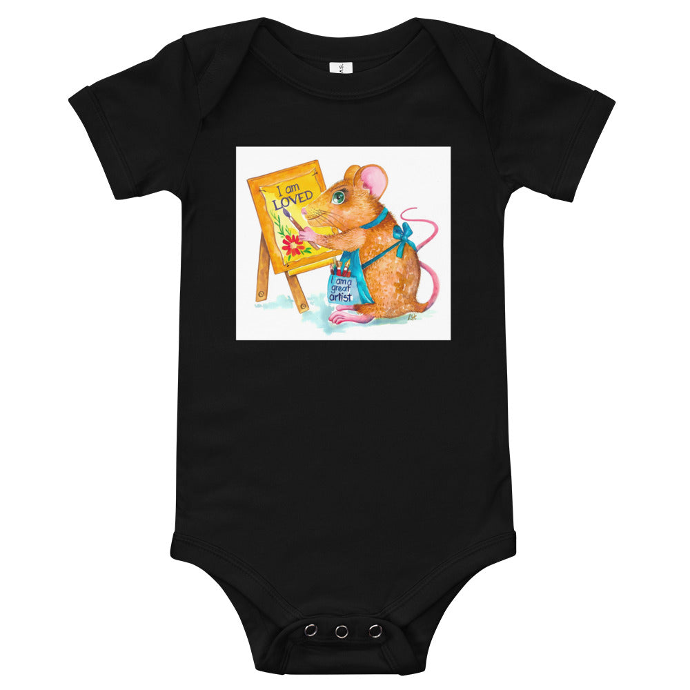 Martha the Mouse Baby short sleeve one piece