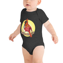 Load image into Gallery viewer, Carl the Cardinal Halo Baby short sleeve one piece
